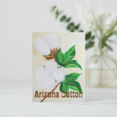 Arizona Cotton Fakten Postkarte (Stehend Vorderseite)