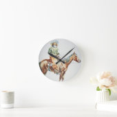 Arizona Cowboy, 1901 Runde Wanduhr (Zuhause)