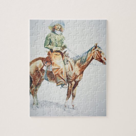 Arizona Cowboy, 1901 (Zeichenstift auf Papier) Puzzle (Vertikal)