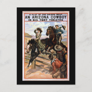 Arizona Cowboy im Big Tent Theater Postkarte