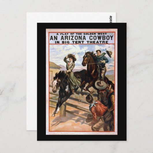 Arizona Cowboy im Big Zelt Theater Postkarte (Vorne/Hinten)