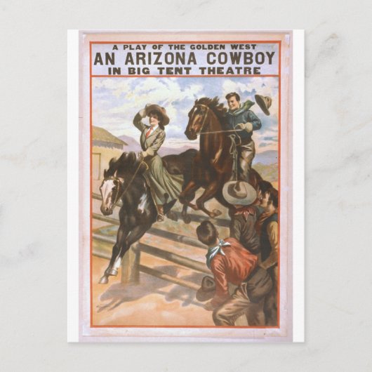 Arizona Cowboy Postcard Postkarte (Vorderseite)