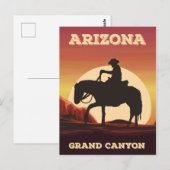 Arizona Cowboy Postkarte (Vorne/Hinten)