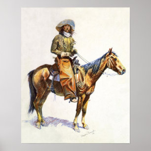 Arizona Cowboy Remington Druck Poster