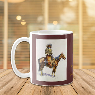 Arizona-Cowboy Remington feine Kunst-Tasse Kaffeetasse
