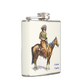 Arizona-Cowboy Remington schöne Kunst Flachmann (Rechts)