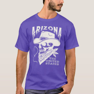 Arizona Cowboy Skull Beige T-Shirt