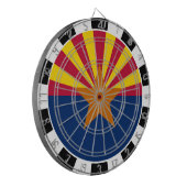 Arizona Dartboard USA & Arizona Flag / Spielbrett Dartscheibe (Vorderseite Links)
