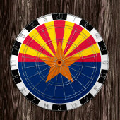 Arizona Dartboard USA & Arizona Flag / Spielbrett Dartscheibe