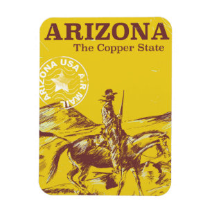 Arizona das Vintage Reiseplakat des kupfernen Magnet