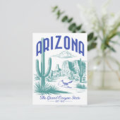 Arizona Der Grand Canyon Staat Est. 1912 Postkarte (Stehend Vorderseite)