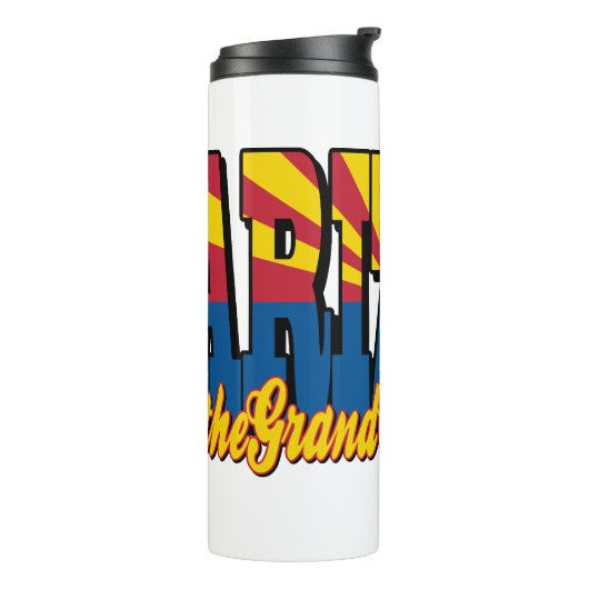 Arizona der Grand Canyon Staat Thermosbecher (Nach links gedreht)