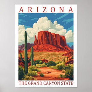 Arizona der Grand Canyon Staat USA Reiseort Poster