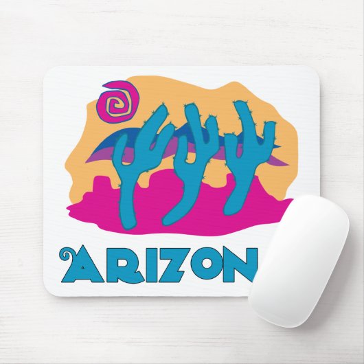 Arizona Desert Blue Mousepad (Mit Mouse)