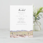 Arizona Desert Bridal Dusche Einladung (Stehend Vorderseite)