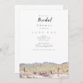 Arizona Desert Bridal Dusche Einladung (Vorne/Hinten)
