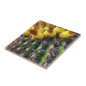 Arizona Desert Cactus Floral Bloom Fliese (Seite)