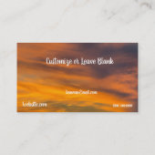 Arizona Desert Cactus Sunset Business Card Visitenkarte (Rückseite)