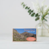 Arizona Desert Cactus Sunset Business Card Visitenkarte (Stehend Vorderseite)