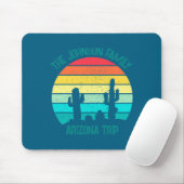 Arizona Desert Cactus Sunset Trip Kids Mousepad (Mit Mouse)
