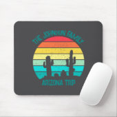 Arizona Desert Cactus Sunset Trip Kids Mousepad (Mit Mouse)