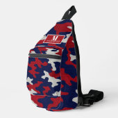 Arizona Desert Camo red blue red Crossbody Bag (Rechte Ecke)