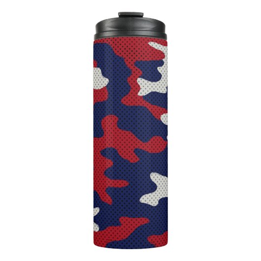 Arizona Desert Camo red blue red Thermosbecher (Vorderseite)