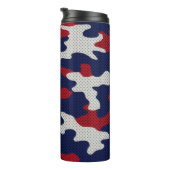 Arizona Desert Camo red blue red Thermosbecher (Nach rechts gedreht)