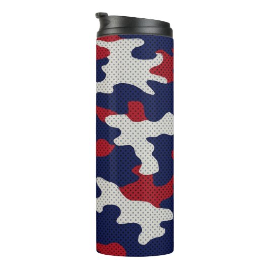 Arizona Desert Camo red blue red Thermosbecher (Nach rechts gedreht)