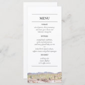 Arizona Desert Empfang Menu Menükarte (Vorne/Hinten)