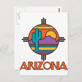 Arizona Desert Mandala Postkarte (Vorne/Hinten)