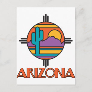 Arizona Desert Mandala Postkarte