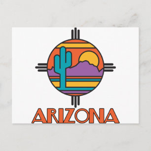Arizona Desert Mandala Postkarte