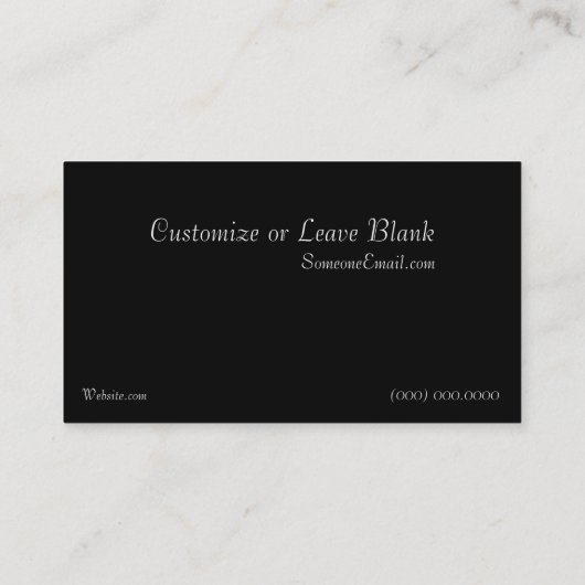 Arizona Desert Sahuaro Cactus Business Card Visitenkarte (Rückseite)