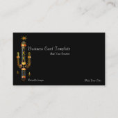 Arizona Desert Sahuaro Cactus Business Card Visitenkarte (Vorderseite)