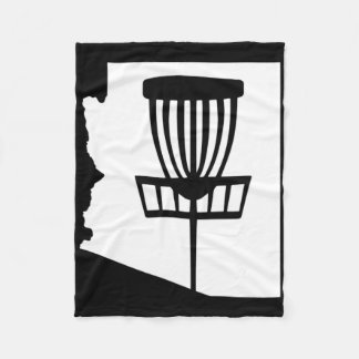 Arizona Disc Golf Staat mit Sket Grafik  Fleecedecke