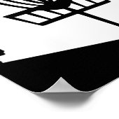 Arizona Disc Golf Staat mit Sket Grafik Poster (Ecke)