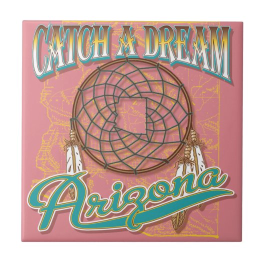 Arizona Dream Catcher Fliese (Vorderseite)