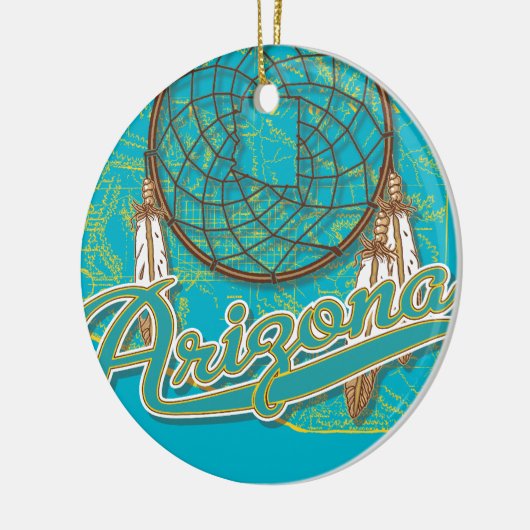 Arizona Dream Catcher Keramikornament (Links)