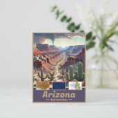 Arizona Dreamscape: Surrealer Staat Postkarte (Stehend Vorderseite)