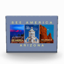 Arizona Drei Plakate Foto Block "See America"