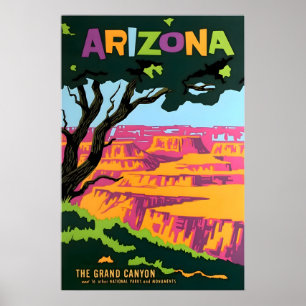 Arizona Druck Grand Canyon Kunst Reiseposter Poster