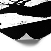 Arizona Elk Jagd Bull Elk AZ Staat Form Poster (Ecke)