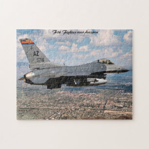 Arizona F16 Kampfflugzeug. Puzzle