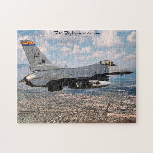 Arizona F16-Kampfjet. Puzzle (Horizontal)