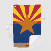 Arizona Fahne & Arizona mit Monogramm / Golfhandtu Golfhandtuch (Insitu)