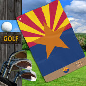 Arizona Fahne & Arizona mit Monogramm / Golfhandtu Golfhandtuch