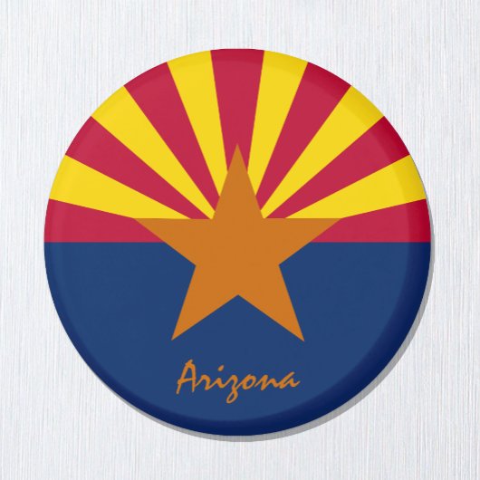Arizona Fahne & Arizona USA - Reise-/Sportfans Magnet