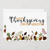 Arizona Fall Foliage Erntedank Card Feiertagskarte (Vorne/Hinten)