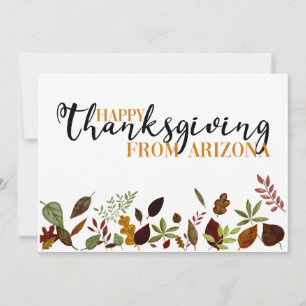 Arizona Fall Foliage Erntedank Card Feiertagskarte